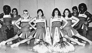 Cheerleaders posing