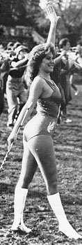 Twirler on the field.