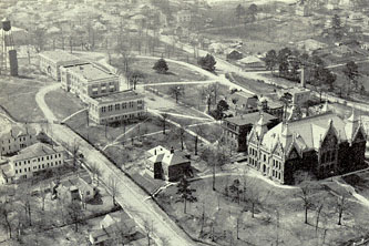 1927 aerial view of campus