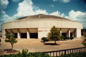 Wide shot of coliseum