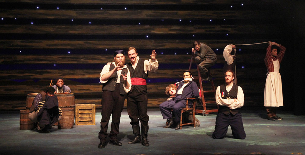 SHSU theatre actor held hostage on stage in  Peter and the Starcatcher