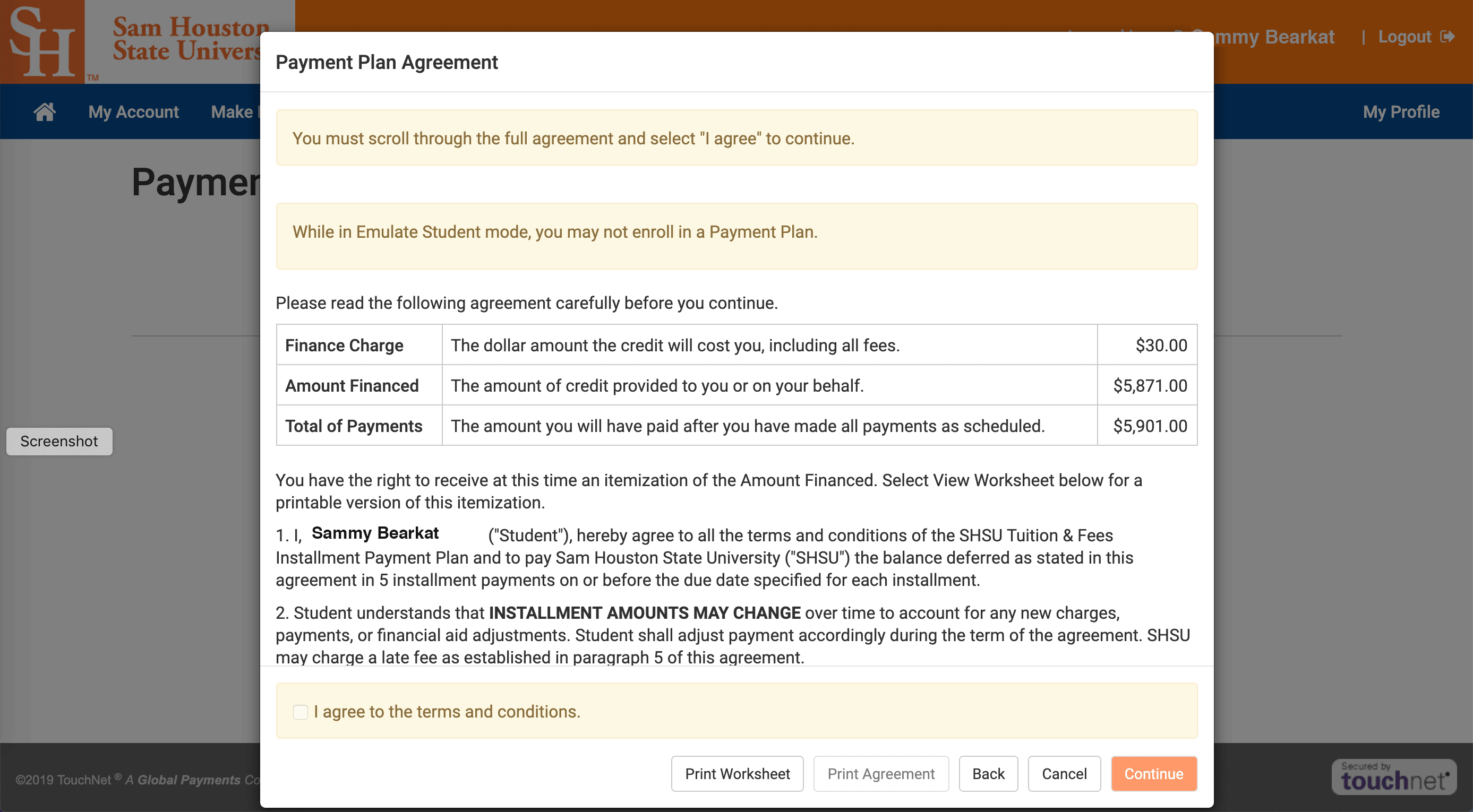 click the orange select button on the desired plan option