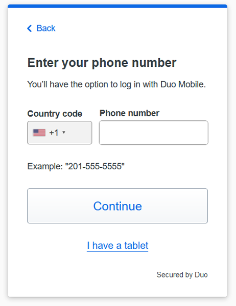 you will be asked to select country code and phone then select continue