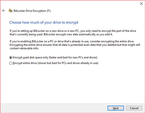 How Much to Encrypt