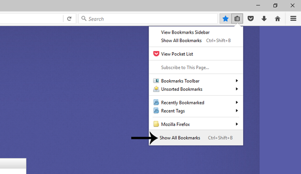 Show All Bookmarks