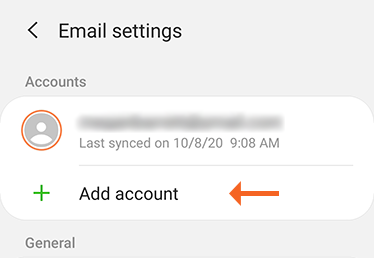 2.Android Mail Add Account