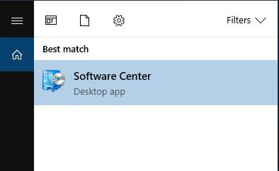 screenshot of Software Center