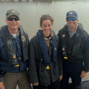 Criminal Justice Senior Protects River Section Photograph