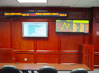 Banking Data digital displays