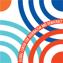 Design element of the Global Center for Journalism and Democracy