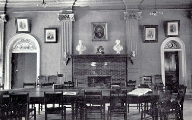 Inside Peabody library