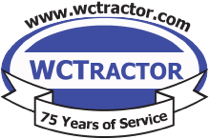 wctractor 75 years of service logo