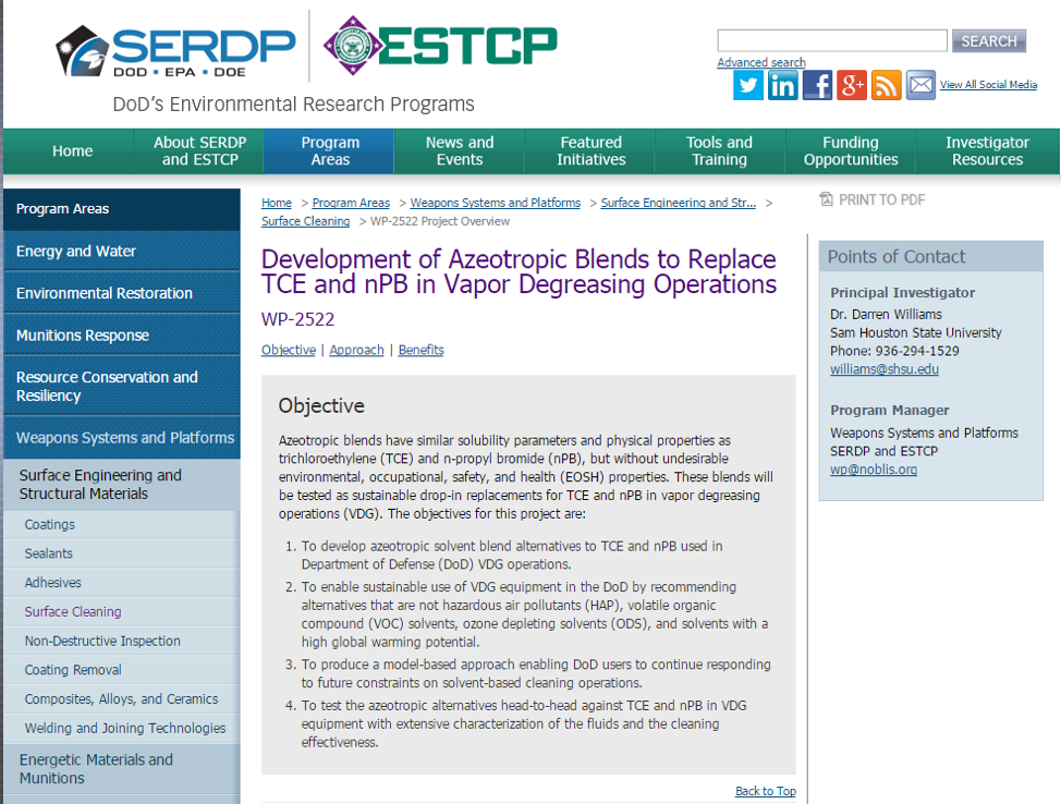 SERDP Website