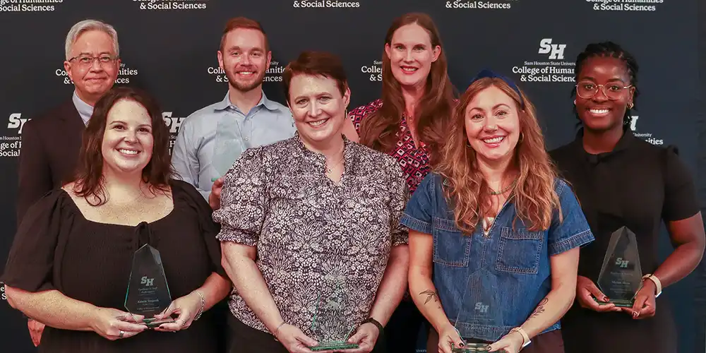 Back: Dr. Chien-pin Li, Dr. Ryan Marek, Dr. Lisa Dahlgren, Miriam Akoto, Front: Kristin Trojacek, Dr. Amy Dean, Dr. April O'Brien