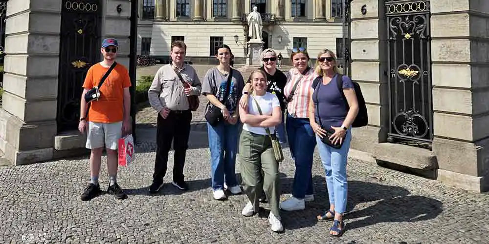 SHSU students pose for a photo during the Germany study abroad program.