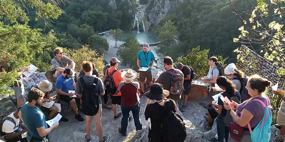 ​​SHSU Students out working in the field​ 