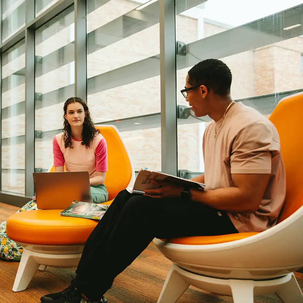 SHSU Students working in the LSC