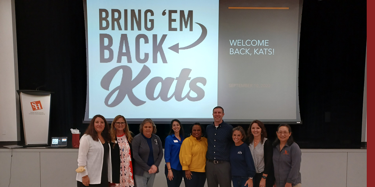 Bring 'Em Back Kats Presentation Stage