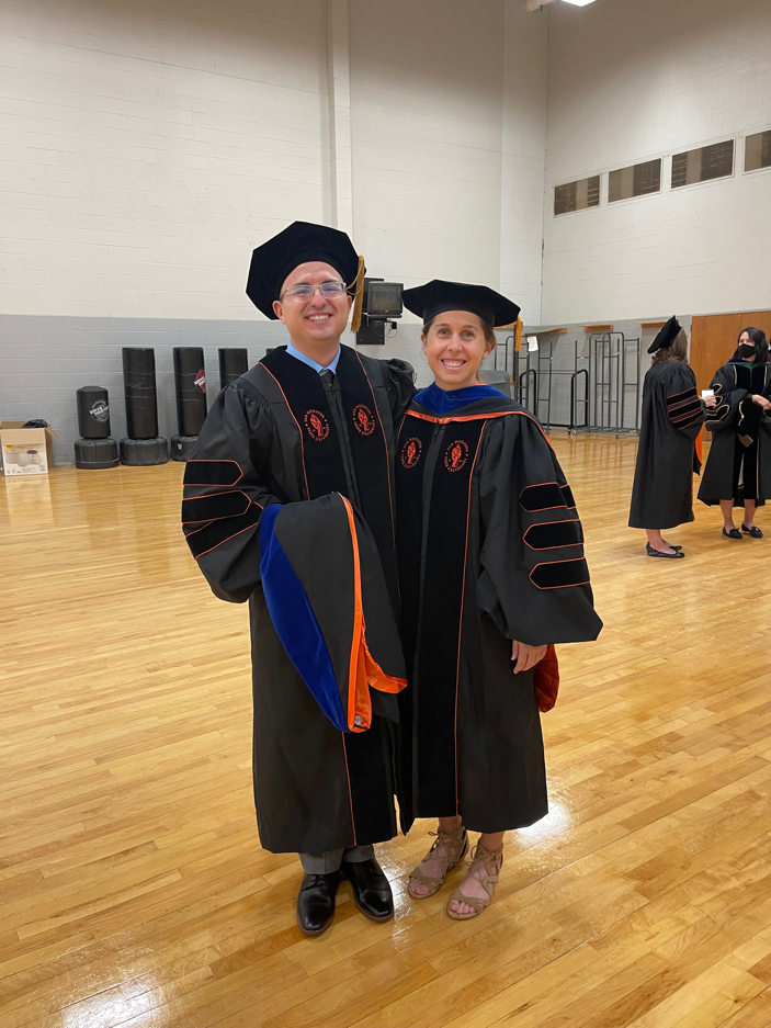 Ryan and another student at graduation