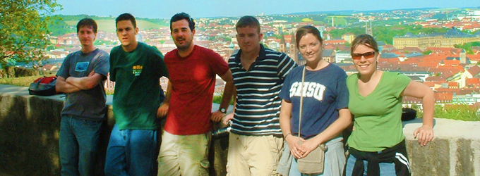 Students pose for picture - study abroad