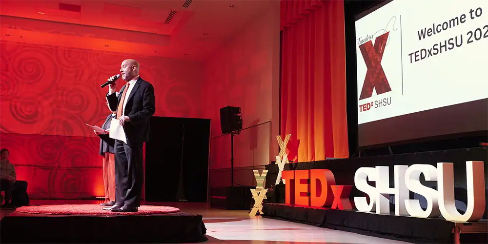Help students and faculty share their stories by supporting TEDxSHSU!