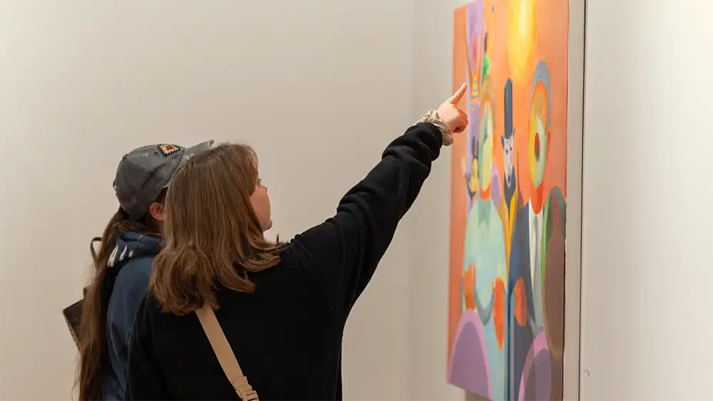 Students in Art Gallery