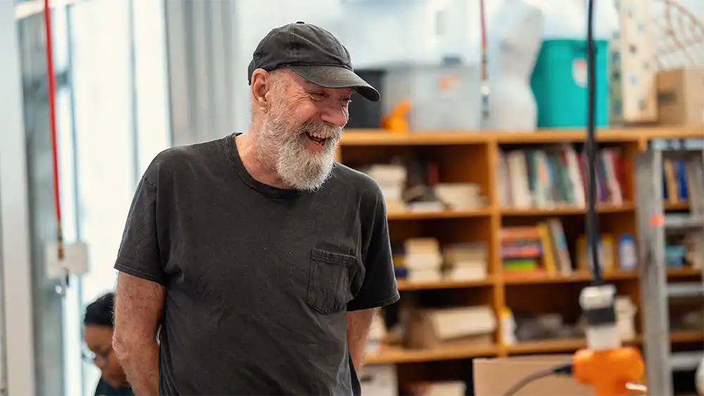 Art Instructor Laughing