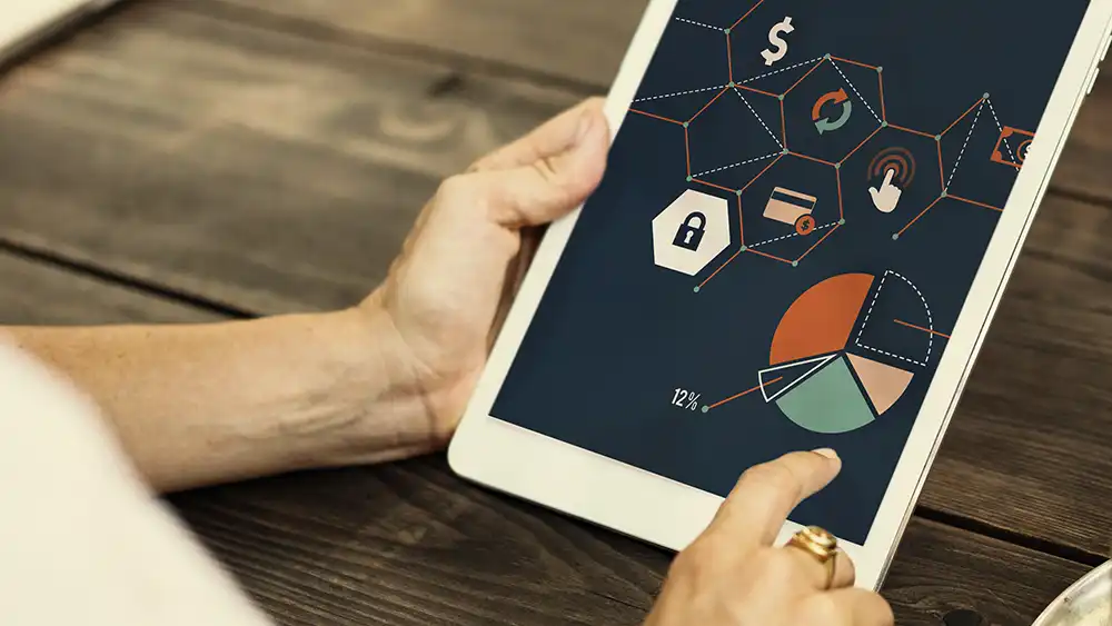 ​​​​Business professional analyzing quality assurance charts​ ​ 