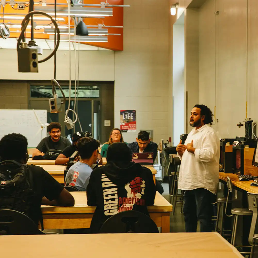 SHSU Students learning in a classroom