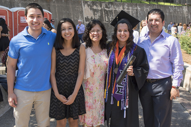 Photo of Family at Graduation