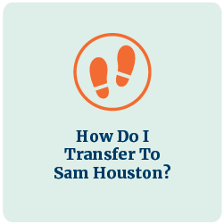 How do I transfer to Sam Houston?