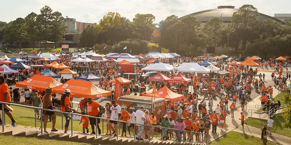 Homecoming Queen and King at the Homecoming Game