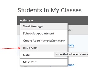 Enter Student and Reason