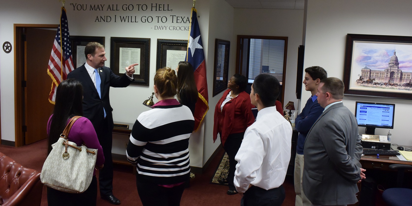 LEAP Center Students Learn Governing from Texas Senator Charles Schwertner