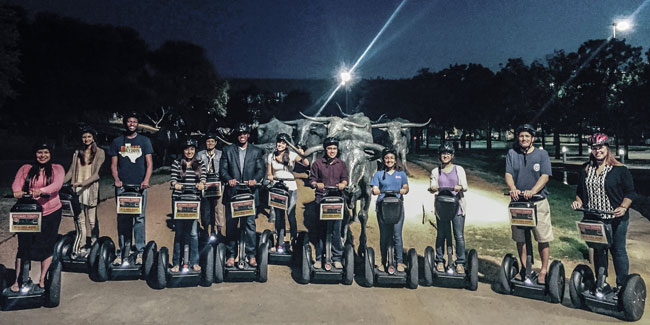 LEAP Center Students Explore the Hisotry of Dallas on a Segway