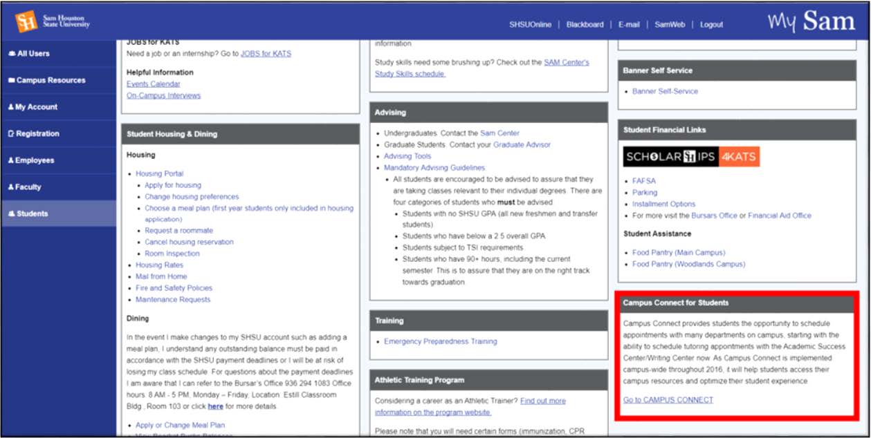 MySam screenshot