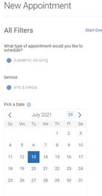 Choose Date and Time