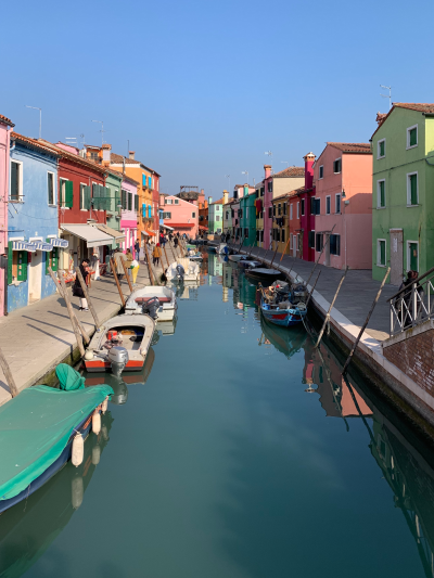 thumbnail view of Sense of Place - Madeleine Dierksheide - Italy - Spring 2020 - Main Street in Burano - The main street in Burano, the only underrated place near Venice