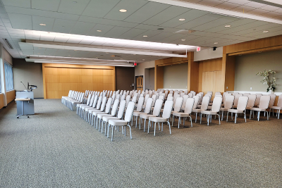 thumbnail view of Sam Houston Room - Rows of Chairs - Capacity 180
