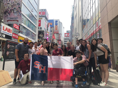 thumbnail view of Bearkat Pride - Anh Duong - Japan - Summer 2019 - Akihabara Trip with students - SHSU students and Toyo Gakuen students visited Akihabara together