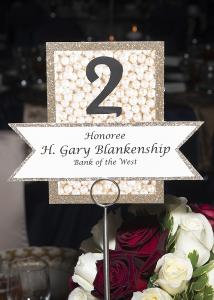 Table marker 3: honoree Blankenship