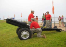 Cannon Crew Prepares to Fire