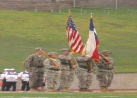 Color Guard Prepare for National Anthem