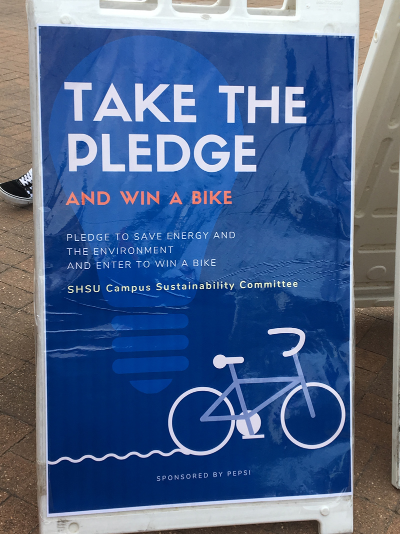 thumbnail view of Take the pledge sign