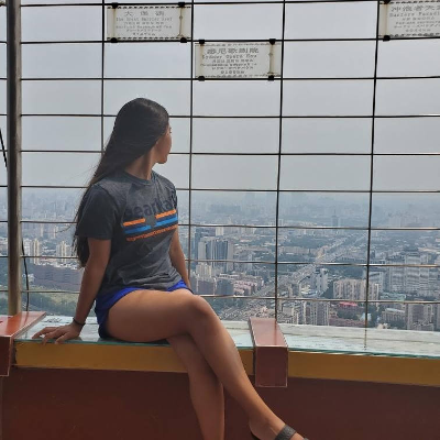 thumbnail view of Bearkat Pride - Kimberly Vega - China - Summer 2019 - Adventuring and discovering new horizons - Beijing skyline from the Central Radio & TV Tower