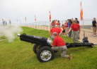 Cannon Crew Fires After a Score.