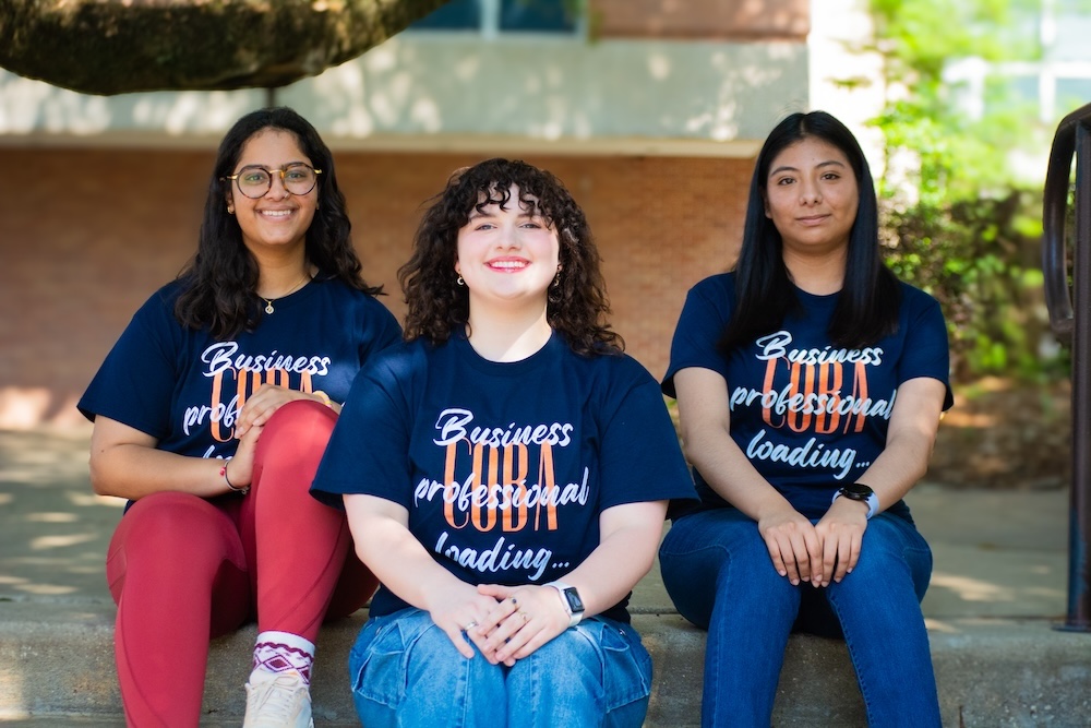 From left: Krishna Patel, Calyn Dugat and Sonia Diaz.