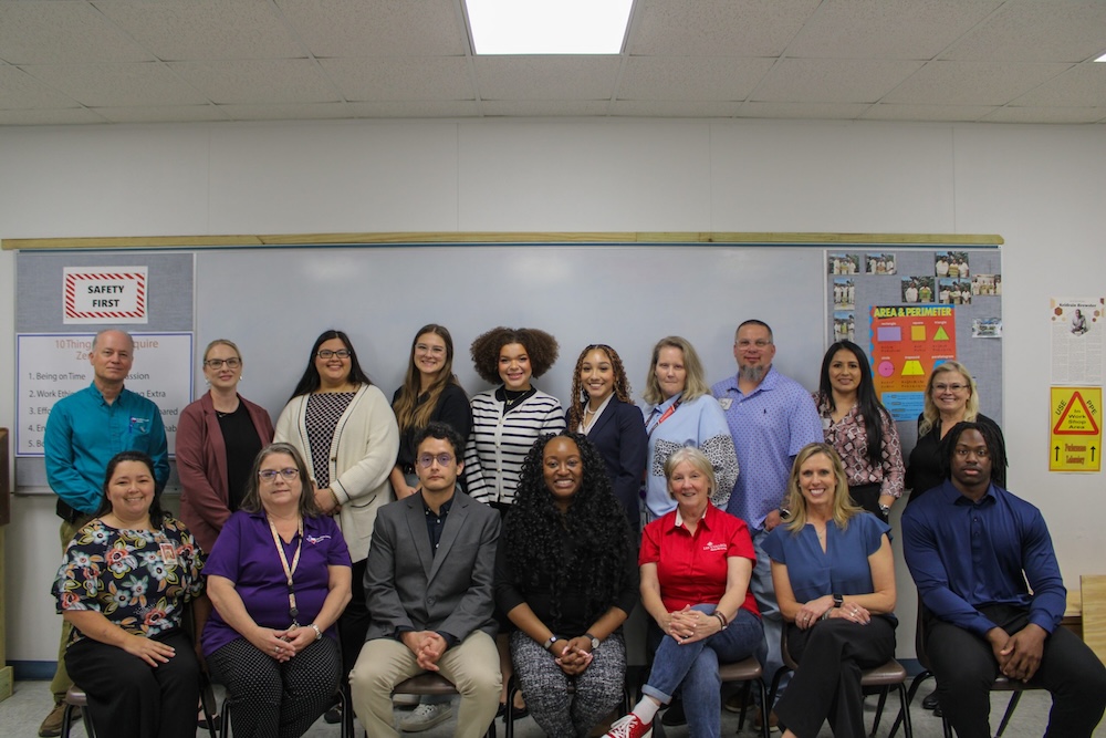 Sam Houston State University College of Criminal Justice students conducted presentations at Windham School District's College and Career Day during the spring as part of an Academic Community Engagement (ACE) course that allowed participants to guide incarcerated individuals through the process of pursuing higher education. 