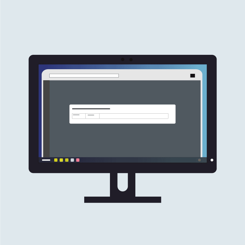 a computer monitor displaying a web browser open on the screen