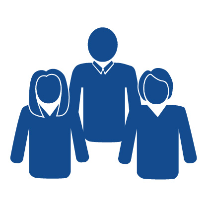 icon of three people